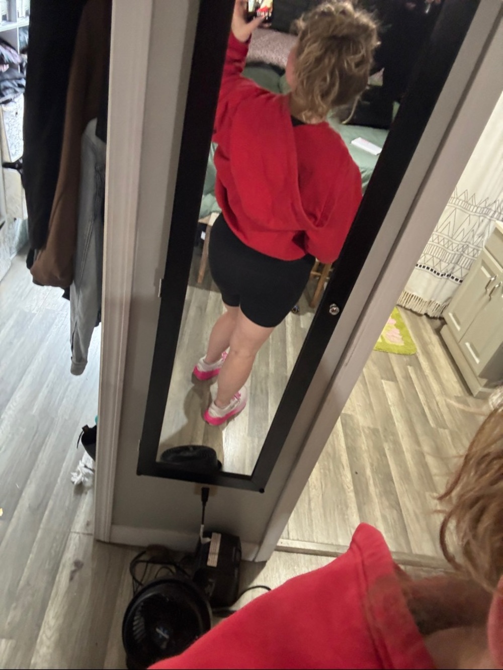 Aritzia Sweatfleece Hoodie in Bright Red - Picture 4 of 7